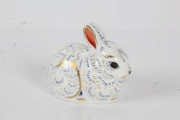 Royal Crown Derby paperweight 'Bunny' an exclusive for Royal Crown Derby Collectors Guild, gold