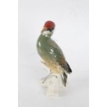 Karl Ens porcelain woodpecker, 24cm tall