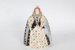 Royal Worcester figurine 'Queen Elizabeth I' limited edition number 2612 of 4,500, 25cm tall