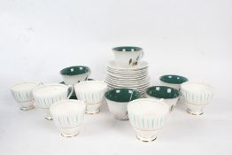 Quantity of Queen Anne 'Caprice' tea ware, and six Denby 'Greenwheat' cups with four saucers (qty)