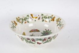 Portmeirion bowl in the Botanic garden pattern, the bowl decorated with various flowers and