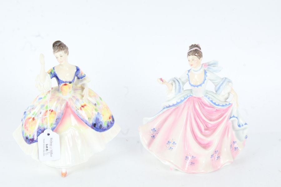 Royal Doulton figurine "Rebecca" HN2805, and "Christine" HN2792 (2)