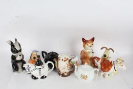 Mixed ceramics to include a Wallace and Gromit money box by Border Fine Arts, two Tony Wood