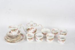 Queens Rosina tea set Woman and Home pattern, consisting of cups saucers tea pot jug etc (Qty)