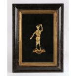 Mid 19th Century gilt metal profile depiction of the acrobat and tightrope walker Tonkinson,