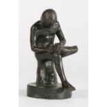 19th Century Grand Tour bronze depicting Spinario, 10cm high