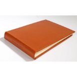 Holland & Holland Shooting Party book/album, with brown leather cover enclosing blank pages with