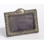 Late Victorian silver picture frame, Chester 1900, maker James Deakin & Sons, the gadrooned border
