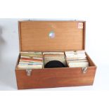 Collection of approx. 175 7" singles with storage case