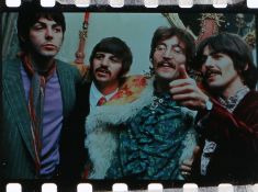 The Beatles, a press negative showing Paul McCartney, Ringo Starr, John Lennon and George