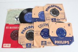 Collection of 8 Greek Folk 7" singles, most on coloured vinyl. (8)