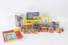 Collection of Schuco, to include 761 Autotransporter 1:90, Mercedes-Benz transporter with Porsche