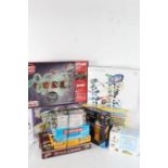 Collection of various games, puzzles and toys, to include a Dickie Toys truck, a giant marble