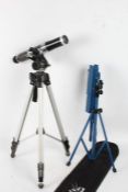 A Solus telescope on a CRE tripod stand together with a blue metal music stand (2)