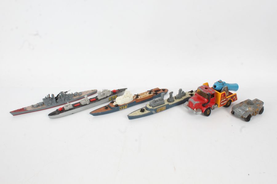 Collection of diecast, to include three Matchbox SeaKIngs, H.M.S Vanguard (Made in Hong Kong), Corgi