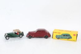 Three toy cars, boxed Dinky Packard Eight Sedan 39A reissue 2018, Model of yesteryear No Y-8 and a