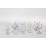 Collection of 19th and later glassware, to include Champaign glasses etc (10)