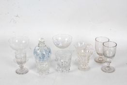 Collection of 19th and later glassware, to include Champaign glasses etc (10)