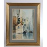 Meriel Campbell (1912-1983) Venetian scene, signed (lower-left), watercolour, 37cm x 26cm