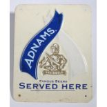 ‘Adnams Southwold Famous Beers Sold Here’ aluminium pub sign, 27cm x 34cm