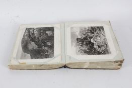 Collection of 18th and 19th century etchings, some dated, housed in an album, approx. 200+