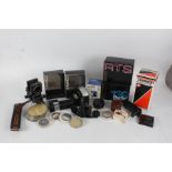 Camera's and accessories, to include Contax RTS camera body, Contax 139 quartz camera body, Tamron