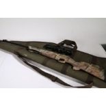 Crosman Stealthshot .22 air rifle, break action, synthetic camouflage stock, with separate
