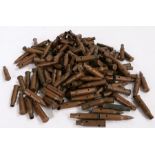Quantity of inert 7.62 mm shell cases, many with projectiles, inert, (qty)