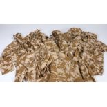 Selection of contemporary British Desert camouflage jackets including 7 x Windproof smocks, Desert