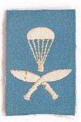 Second World War bush hat badge to 153 (Gurkha) Parachute Battalion (believed to be reproduction)