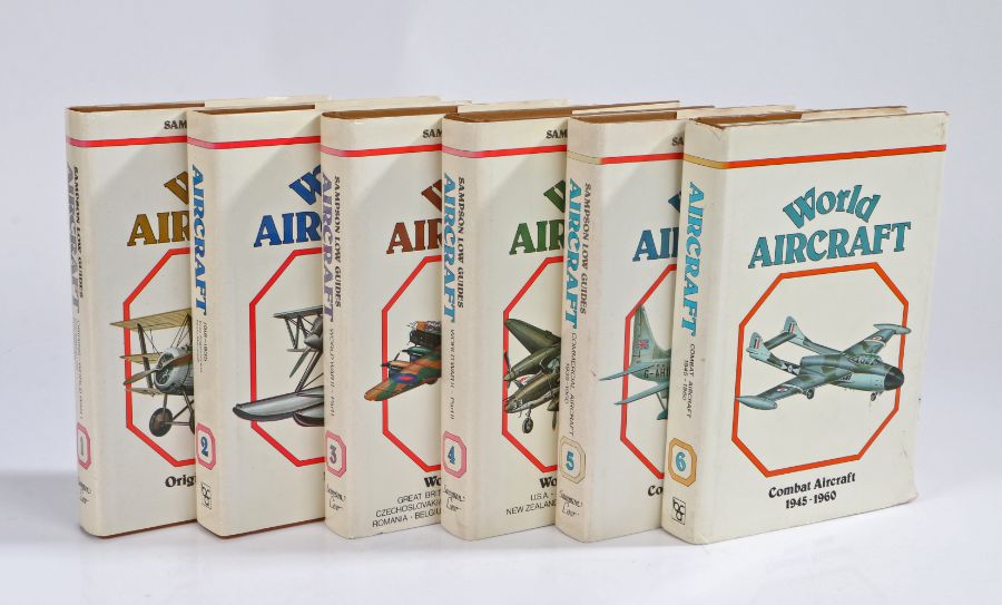 Six Volumes of World Aircraft, WW1, WW2, Combat Aircraft 1945-1980, Commercial Aicraft 1935-1960,