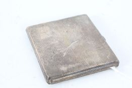 George VI silver cigarette case, Birmingham 1938, maker William Neale Ltd. the engine turned