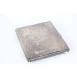 George VI silver cigarette case, Birmingham 1938, maker William Neale Ltd. the engine turned