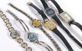 Six ladies quartz wristwatches, to include Casiotron, Citron, Oasis, Seiko, Constant and Softech (