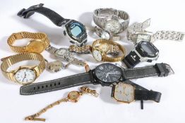 Collection of ladies and gentlemen's wristwatches, to include Seiko, Timex, Limit, Rotary etc.