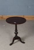 George III style mahogany wine table, 41cm diameter