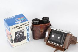 A pairs of binoculars to include a cased pair by Gregory & Co Ltd London, together with cased Ensign