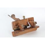 Beech moulding plane by Griffiths of Norwich, with previous owners stamps for W. Carter and H.