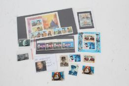 Collection of Winston Churchill commemorative stamps, mainly for the centenary of his birth in 1974,