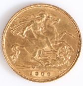 Edward VII Half Sovereign, 1906