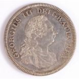 George III Proof Bank of England silver Dollar, see Spink 3768 bottom note, reverse 'K' inverted,