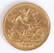 Edward VII, half sovereign, 1907