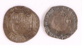 Charles I (1625-1649) Two Six pence pieces, (2)