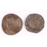 Charles I (1625-1649) Two Six pence pieces, (2)