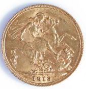 George V Sovereign, 1913, St George and the Dragon