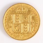 Victoria Half Sovereign, Shield reverse, 1892