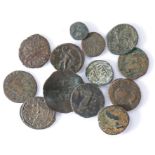 Collection of Roman coins, together with a Byzantine coin, (2)