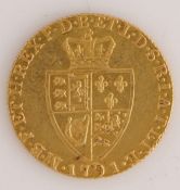 George III Guinea, Shield Reverse, 1791