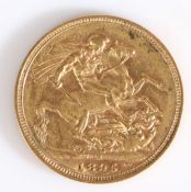 Victoria Australian Sovereign, Melbourne Mint, 1895