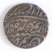 Mughal Shah Alam II, silver Rupee, 1803 Mint Farukhabad, Agra/India, mint year 1803-1824